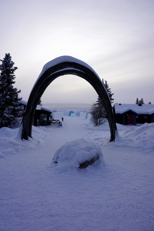 Ice hotel blue