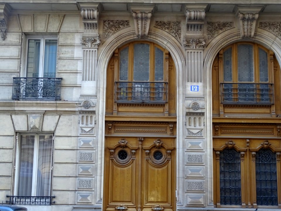 Portes d'immeubles, 12 rue Anatole de la Forge, 17e arr., … 