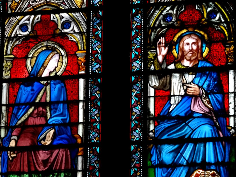 Vitraux, basilique Sainte-Clotilde, 23 bis rue las Cases, … 