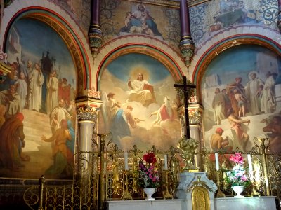 Fresques, église Saint-Clodoald, Saint-Cloud, Hauts-de-Sei… 