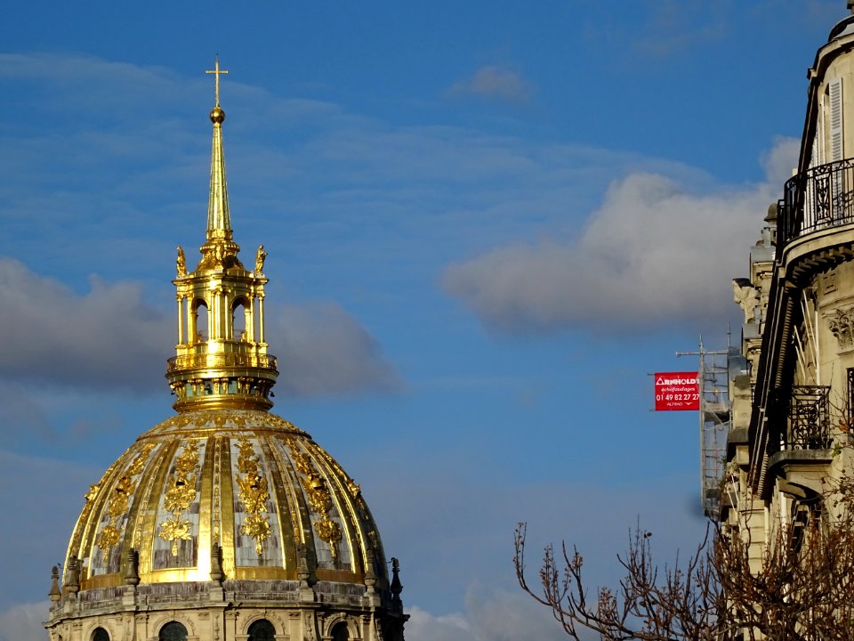Dôme de la cathédrale Saint-Louis-des-Invalides, vu de l'a… 