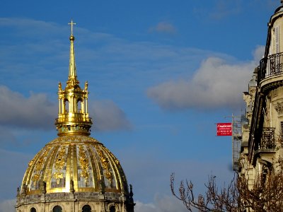 Dôme de la cathédrale Saint-Louis-des-Invalides, vu de l'a… 
