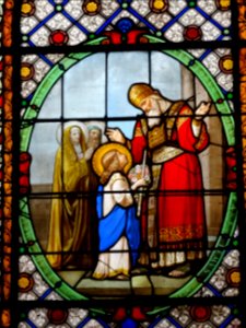 Vitrail, église Sainte-Marie des Batignolles, Place du Doc… 