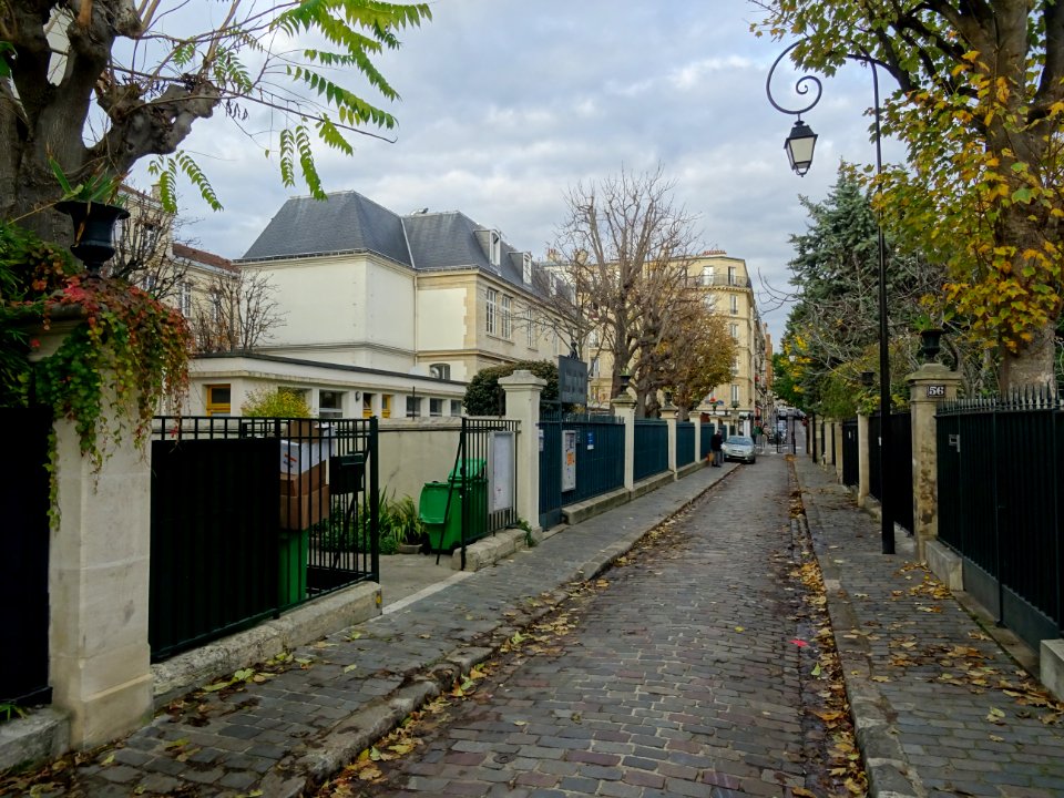 Cité des Fleurs, voie privée, 17e arr., Paris. Donne sur l… 