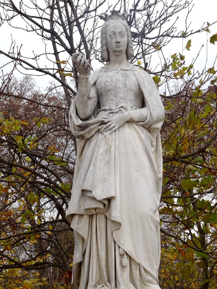 Statue Anne de Bretagne, Reine de France, 1477-1514, dan… 