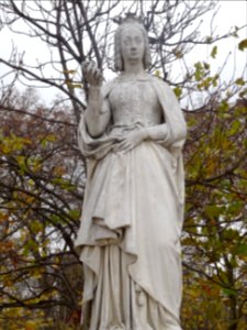 Statue Anne de Bretagne, Reine de France, 1477-1514, dan… 