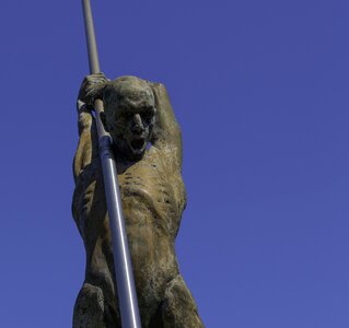 Grand arc-boutant sculptor nicholas lavarenne blue sky