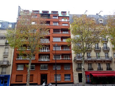 Immeuble de briques, 143 boulevard du Montparnasse, 6e arr… 