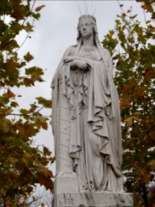 Statue Sainte Clothilde, Reine de France, ...-545, dans … 