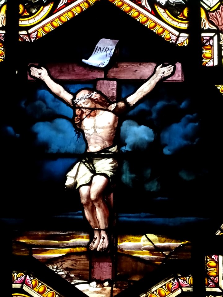 Vitrail, église Saint-Sulpice, 2 rue Palatine, 6e arr., Pa… 