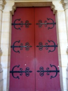 Porte d'entrée, église Saint-Clodoald, Saint-Cloud, Hauts-… 