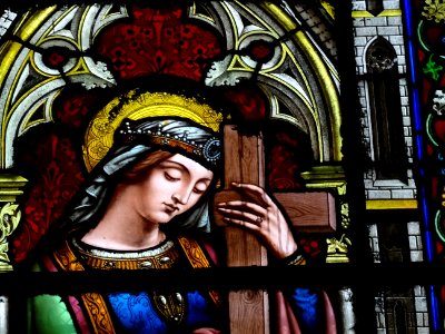 Vitrail, basilique Sainte-Clotilde, 23 bis rue las Cases, … 