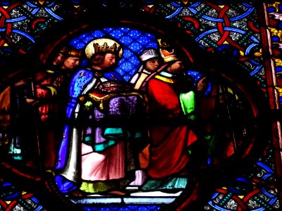 Vitrail, basilique Sainte-Clotilde, 23 bis rue las Cases, … 