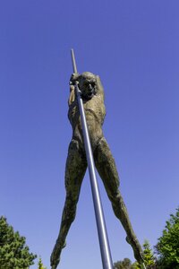Grand arc-boutant sculptor nicholas lavarenne blue sky