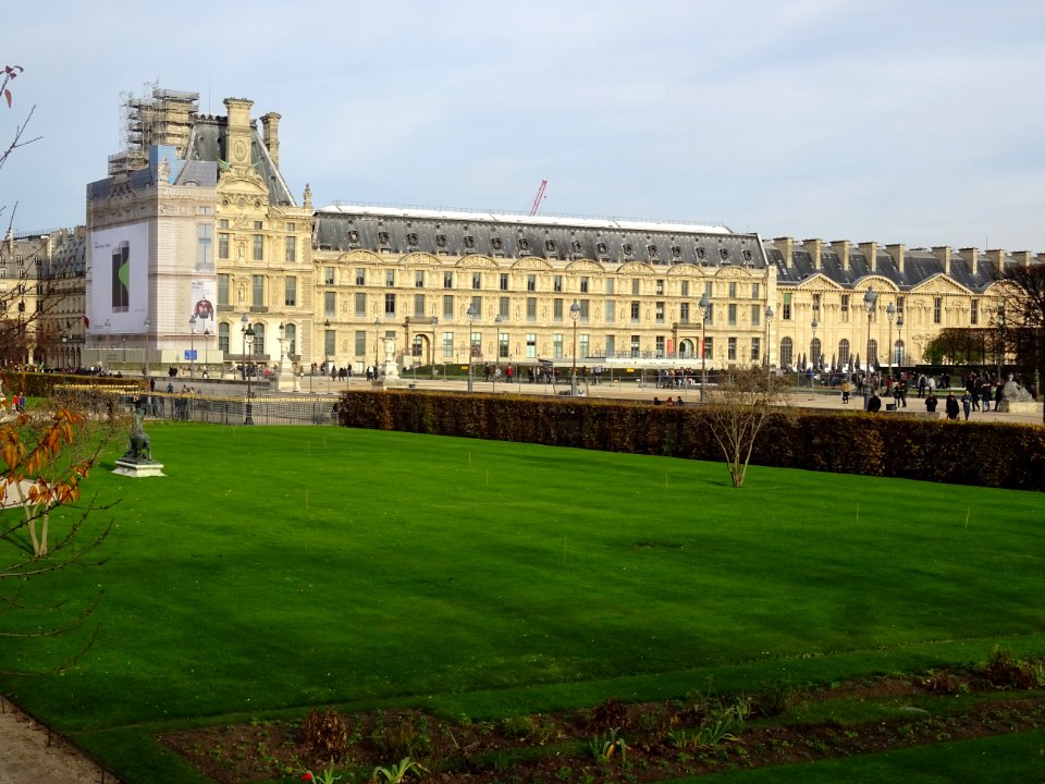 Jardin des Tuileries et Le Louvre, 1er arr., Paris 