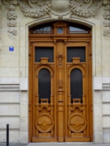 Porte de l'immeuble au 7 rue Auguste Comte, 6e arr., Paris… 
