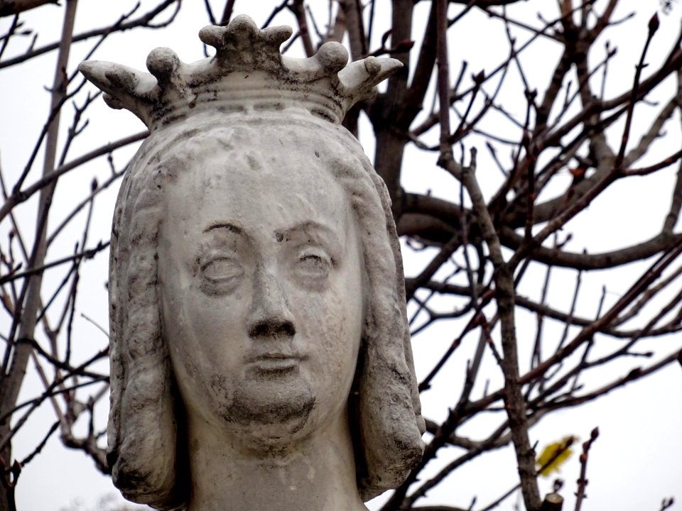 Statue Anne de Bretagne, Reine de France, 1477-1514, dan… 