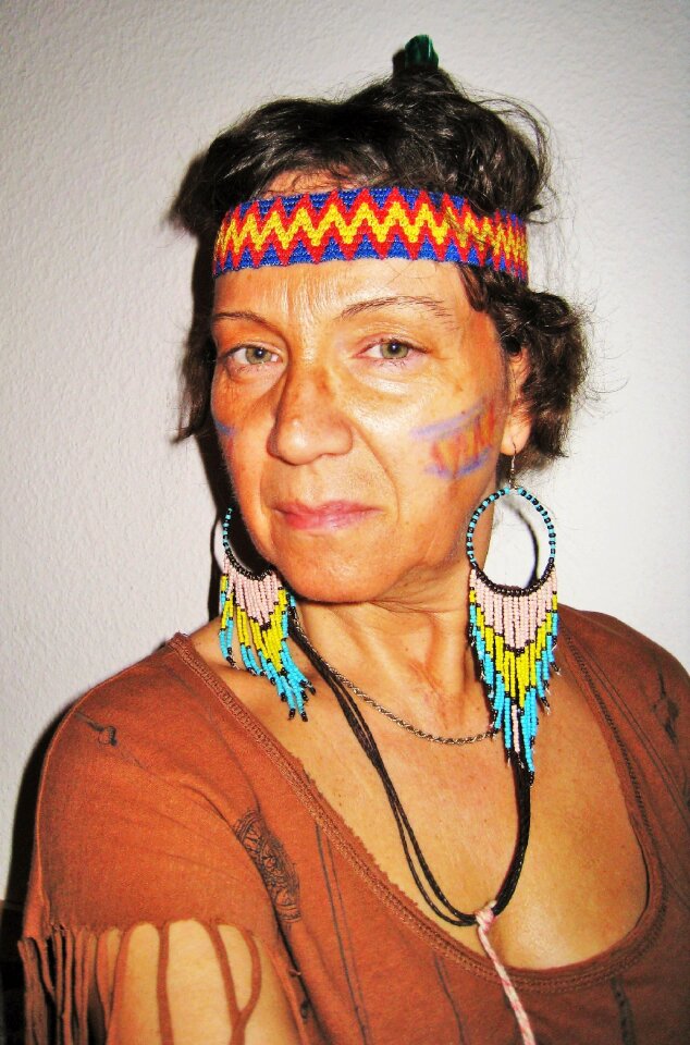 Portrait woman head