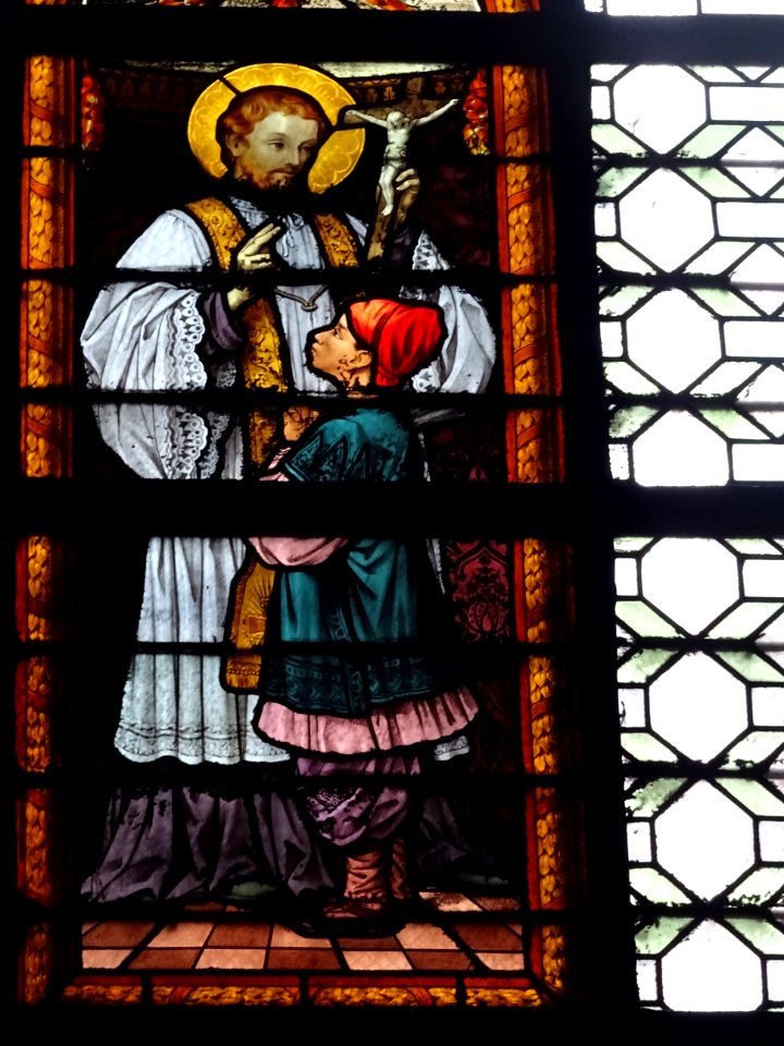 Vitrail, église Saint-Sulpice, 2 rue Palatine, 6e arr., Pa… 