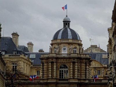 Le Sénat, vu depuis la rue de Tournon, 6e arr., Paris 