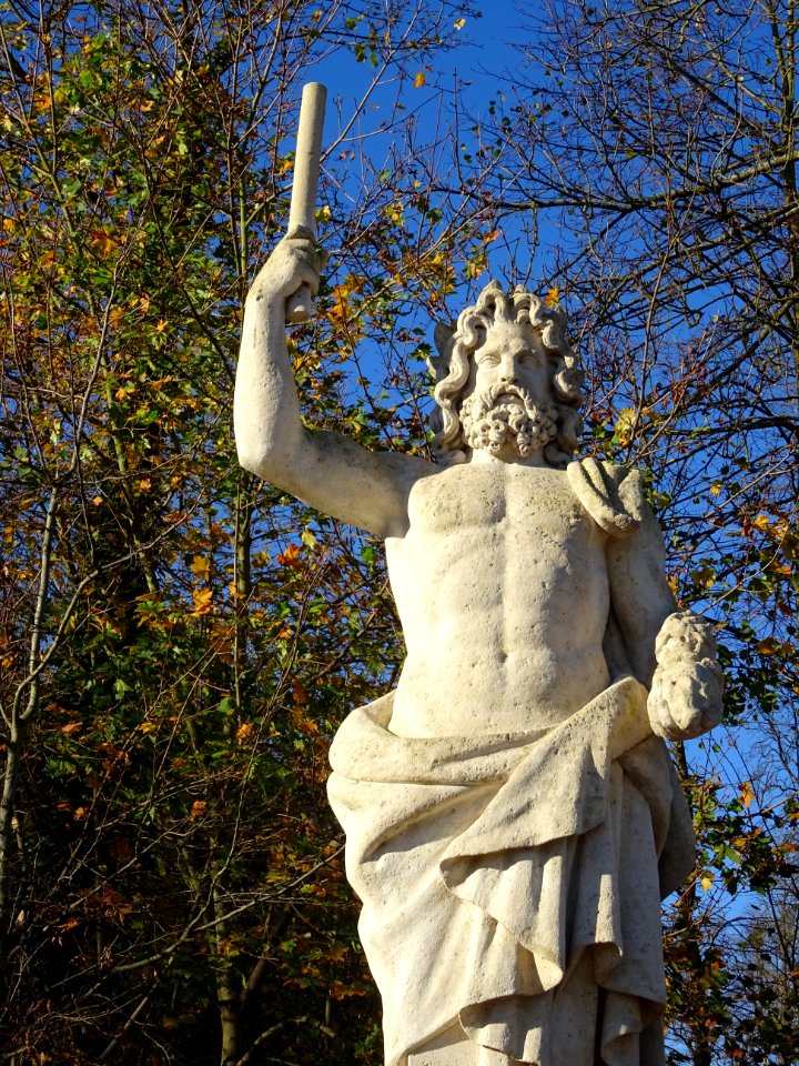 Sculpture Jupiter par Louis-Léopold Chambard, 1865, Bass… 