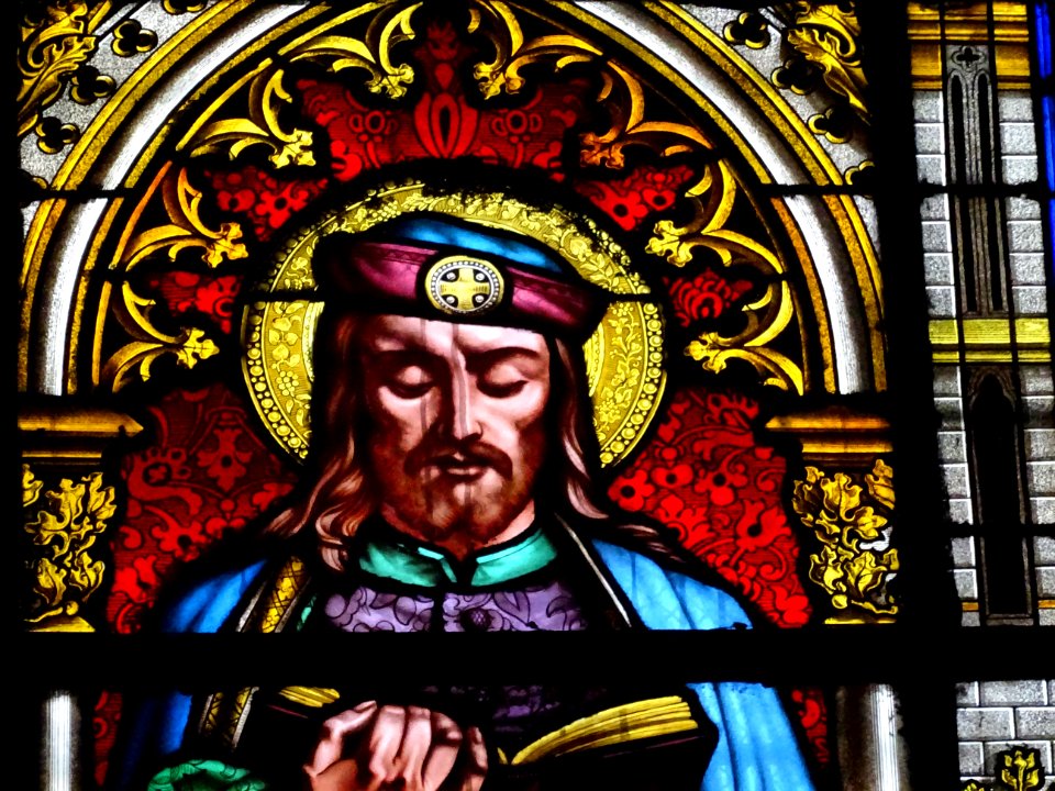 Vitrail, basilique Sainte-Clotilde, 23 bis rue las Cases, … 