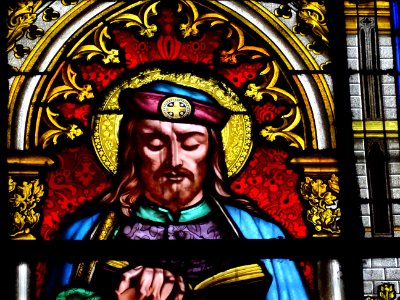Vitrail, basilique Sainte-Clotilde, 23 bis rue las Cases, … 
