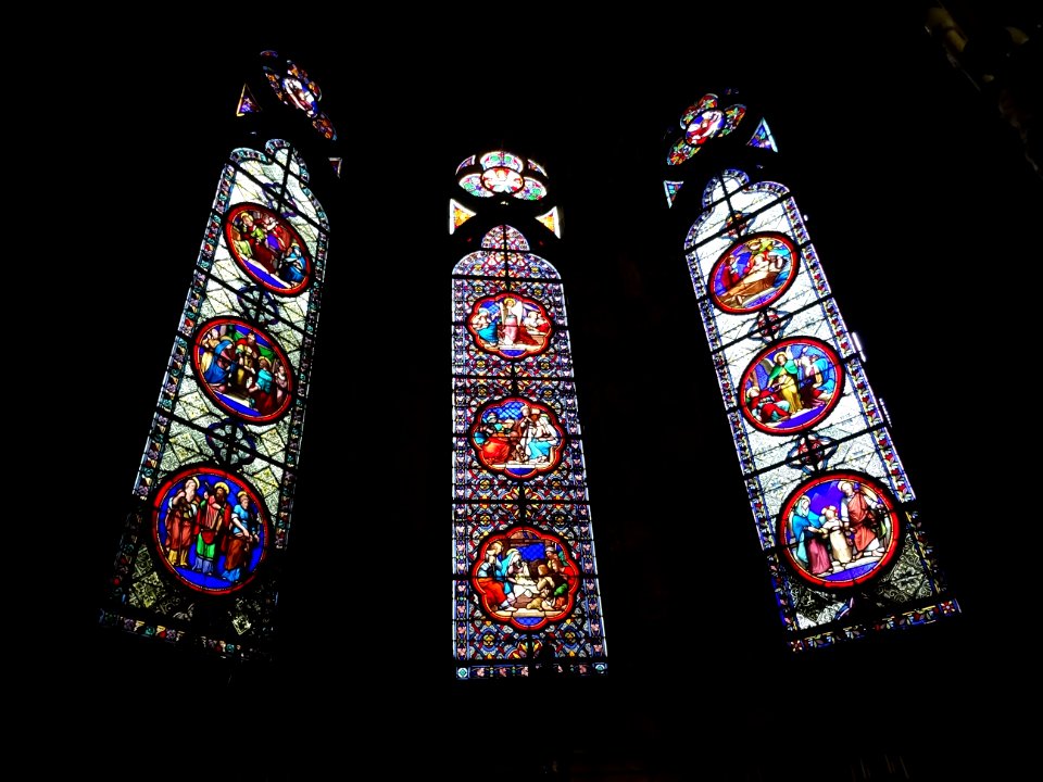 Vitraux, basilique Sainte-Clotilde, 23 bis rue las Cases, … 