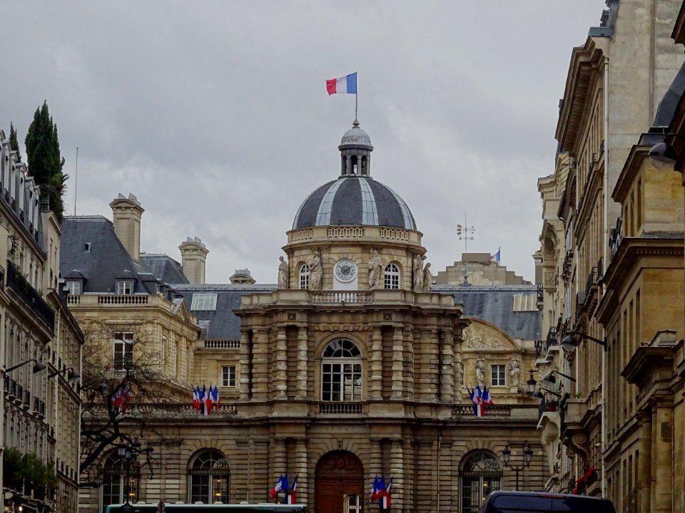 Le Sénat, vu depuis la rue de Tournon, 6e arr., Paris 