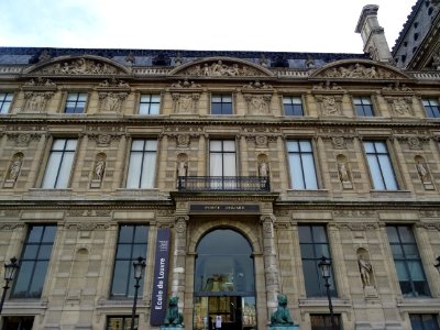 Le Louvre, Porte Jaujard, 1er arr., Paris 