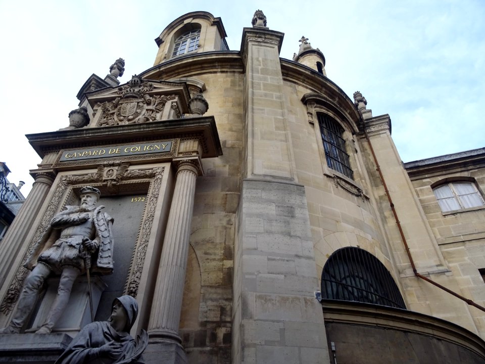 Statue de Gaspard de Coligny, Temple protestant de l'Orato… 