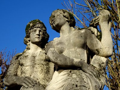 Statues, près de la Grande Cascade, Parc de Saint-Cloud 