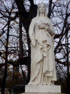 Statue Blanche de Castille, Reine de France, 1188-1252, … 
