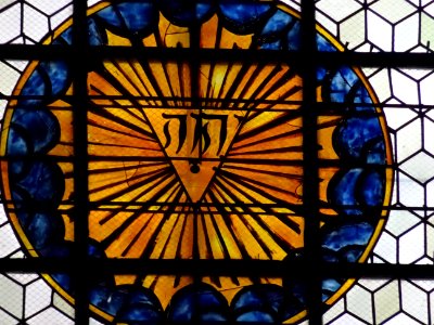 Vitrail, abbaye Saint-Germain-des-Prés, 170 boulevard Sain… 