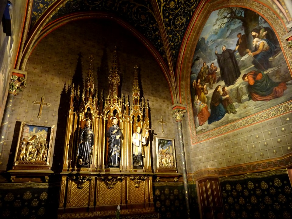 Retable et tableau, église Saint-Ignace, 33 rue de Sèvres,… 
