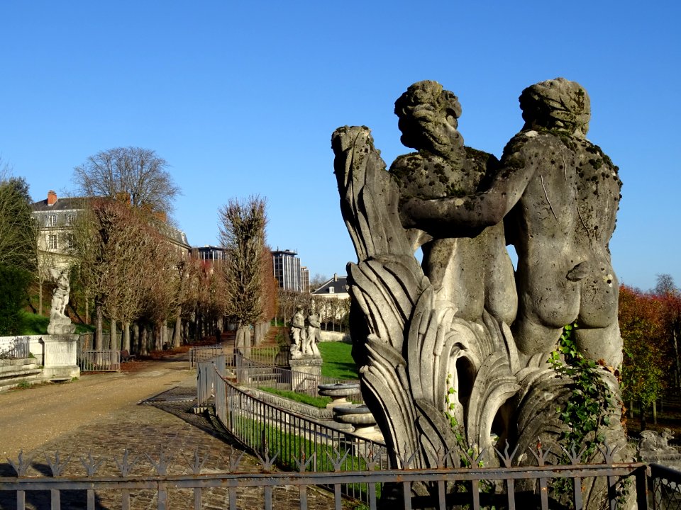 Statues, près de la Grande Cascade, Parc de Saint-Cloud 