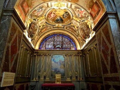 Plafond et peinture d'une chapelle dans l'Eglise Saint-Jos… 