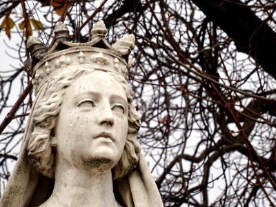 Statue Valentine de Milan, Duchesse d'Orléans, 1370-1408… 