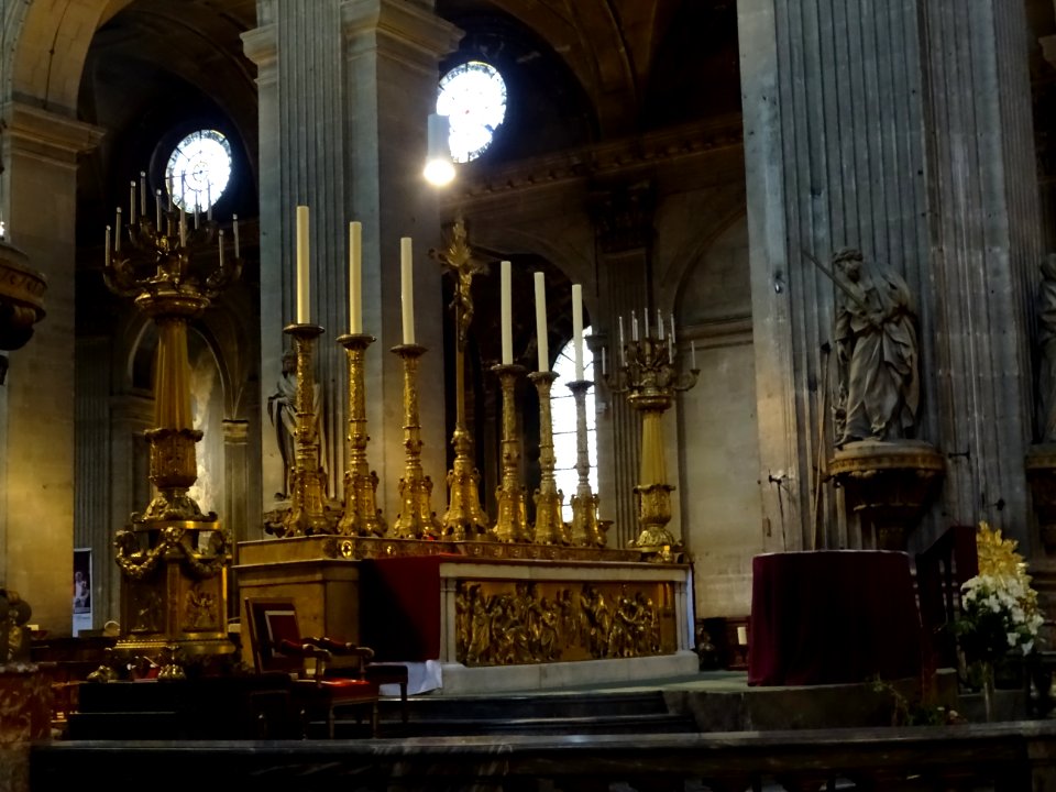 Autel, église Saint-Sulpice, 2 rue Palatine, 6e arr., Pari… 