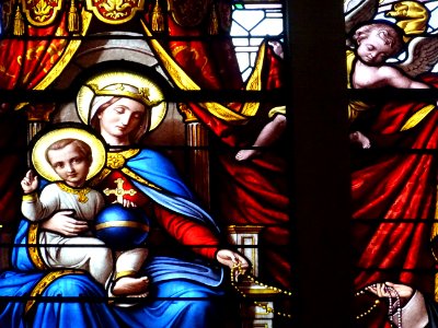 Vitrail, Eglise Saint-Joseph-des-Carmes, 70 rue de Vaugira… 