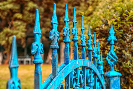 Iron gate garden decorative