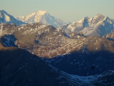 Au zoom, le Mont Blanc depuis la Cime de la Condamine. La … photo