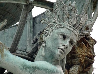 Détail d'un indien d'Amérique, Fontaine des Quatre-Parties… 