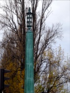 Un lampadaire du Pont du Carrousel, 6e arr., Paris 