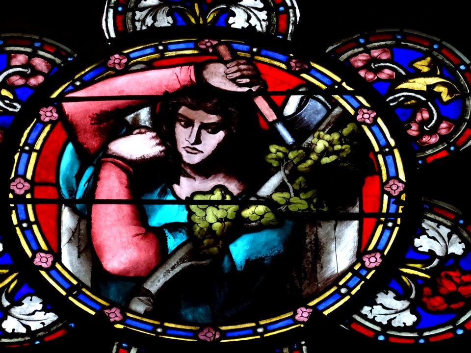 Vitrail, église Saint-Germain-l'Auxerrois, place du Louvre… 
