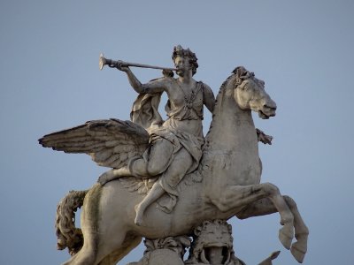 La renommée du roi chevauchant Pégase, par Antoine Coyse… 