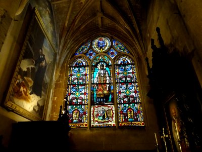Vitrail, église Saint-Germain-l'Auxerrois, place du Louvre… 