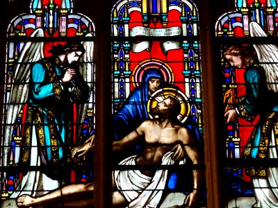 Vitrail, église Saint-Germain-l'Auxerrois, place du Louvre… 