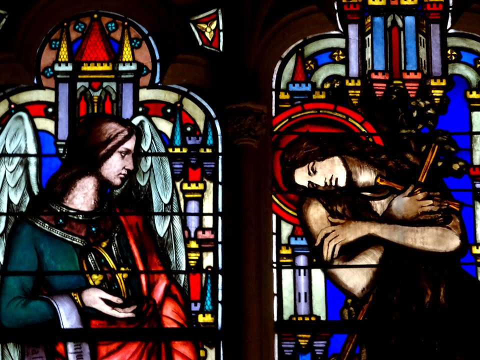 Vitrail, église Saint-Germain-l'Auxerrois, place du Louvre… 