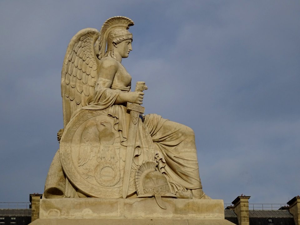 Statue en pierre, La France Victorieuse (1809) par Antoi… 